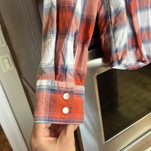 LEVIS CLASSIC WESTERN STANDARD FIT LS SHIRT PEARL SNAP COWBOY RODEO COTTON SZ XL - Picture 9 of 16